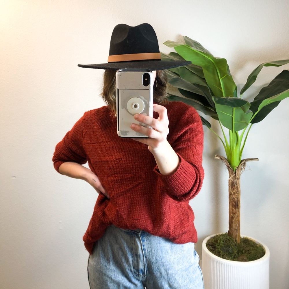 Red Knit Sweater from Old Navy